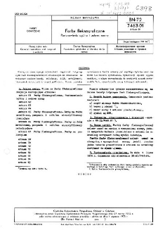 Farby fleksograficzne - Postanowienia ogólne i zakres normy BN-72/7463-01 Arkusz 01