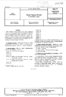 Farby typograficzne - Postanowienia ogólne BN-71/7463-02 Arkusz 01