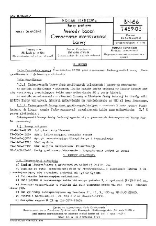 Farby graficzne - Metody badań - Oznaczanie intensywności barwy BN-66/7469-08