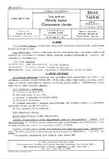 Farby graficzne - Metody badań - Oznaczanie utarcia BN-66/7469-10