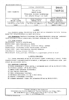 Farby graficzne - Metody badań - Oznaczanie działania korodującego farb wklęsłodrukowych na miedź BN-65/7469-06