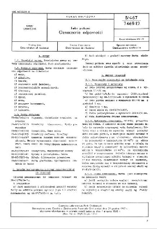 Farby graficzne - Oznaczanie odporności BN-67/7469-12