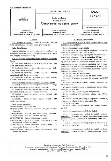 Farby graficzne - Metody badań - Oznaczanie odcienia barwy BN-67/7469-13