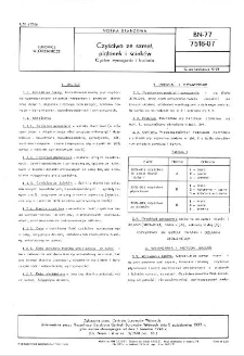 Czyściwo ze szmat, plątanek i ścinków - Ogólne wymagania i badania BN-77/7518-07