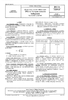 Metody badań surowców włókienniczych - Włókno konopne czesane biologiczne - Wyznaczanie przędności BN-73/7519-01