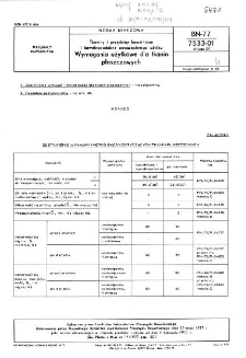 Tkaniny i przędziny bawełniane i bawełnopodobne powszechnego użytku - Wymagania użytkowe dla tkanin płaszczowych BN-77/7533-01 Arkusz 09