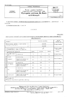 Tkaniny i przędziny bawełniane i bawełnopodobne powszechnego użytku - Wymagania użytkowe dla tkanin szlafrokowych BN-77/7533-01 Arkusz 12