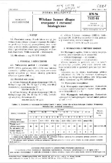 Włókno lniane długie trzepane i czesane biologiczne BN-76/7522-01