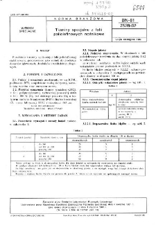 Tkaniny specjalne z folii poliolefinowych nośnikowe BN-81/7528-02