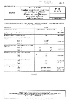 Przędza bawełniana i bawełniana mieszankowa z włóknem wiskozowym modyfikowanym, zgrzeblona wątkowa, pojedyncza, tkacka BN-75/7531-01 Arkusz 04