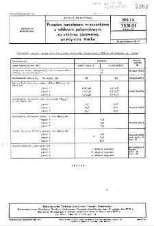 Przędza bawełniana mieszankowa z włóknem poliamidowym, zgrzeblona, osnowowa, pojedyncza, tkacka BN-75/7531-01 Arkusz 07