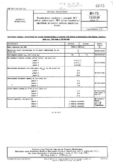 Przędza bawełnopodobna z mieszanki 50% włókien poliestrowych i 50% włókien bawełnianych, zgrzeblona, osnowowa i wątkowa, pojedyncza, tkacka BN-75/7531-01 Arkusz 15