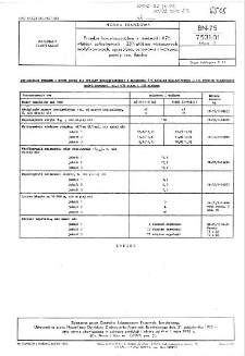 Przędza bawełnopodobna z mieszanki 67% włókien poliestrowych i 33% włókien wiskozowych modyfikowanych, zgrzeblona, osnowowa i wątkowa, pojedyncza, tkacka BN-75/7531-01 Arkusz 17