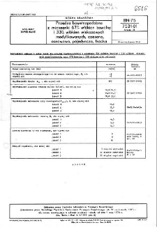 Przędza bawełnopodobna z mieszanki 67% włókien bawełny i 33% włókien wiskozowych modyfikowanych, czesana, osnowowa, pojedyncza, tkacka BN-75/7531-01 Arkusz 18