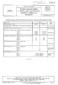 Przędza bawełnopodobna z włókien poliakrylonitrylowych, zgrzeblona, pojedyncza, dziewiarska BN-75/7531-01 Arkusz 24