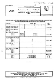 Przędza bawełnopodobna z mieszanki 50% włókien poliestrowych i 50% włókien wiskozowych modyfikowanych, zgrzeblona osnowowa pojedyncza, tkacka BN-76/7531-01 Arkusz 33