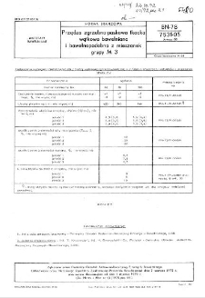 Przędza zgrzebno-paskowa tkacka wątkowa bawełniana i bawełnopodobna z mieszanek grupy M 3 BN-78/7531-05 Arkusz 03