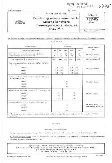 Przędza zgrzebno-paskowa tkacka wątkowa bawełniana i bawełnopodobna z mieszanek grupy M 4 BN-78/7531-05 Arkusz 04