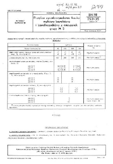 Przędza zgrzebno-paskowa tkacka wątkowa bawełniana i bawełnopodobna z mieszanek grupy M 5 BN-78/7531-05 Arkusz 05