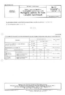 Tkaniny i przędziny bawełniane i bawełnopodobne powszechnego użytku - Wymagania użytkowe dla tkanin i przędzin ręcznikowych BN-77/7533-01 Arkusz 02