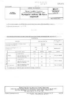 Tkaniny i przędziny bawełniane i bawełnopodobne powszechnego użytku - Wymagania użytkowe dla tkanin wsypowych BN-77/7533-01 Arkusz 07