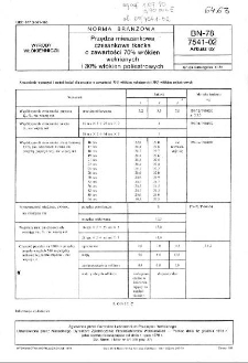 Przędza mieszankowa czesankowa tkacka o zawartości 70% włókien wełnianych i 30% włókien poliestrowych BN-78/7541-02 Arkusz 02