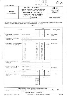 Przędza wełnopodobna czesankowa tkacka o zawartości 70% włókien poliestrowych i 30% włókien argonowych oraz 55% włókien poliestrowych i 45% włókien argonowych BN-78/7541-02 Arkusz 05