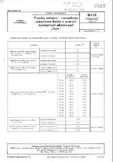 Przędza wełniana i mieszankowa czesankowa tkacka o wysokich wymaganiach jakościowych "Super" BN-78/7541-02 Arkusz 10