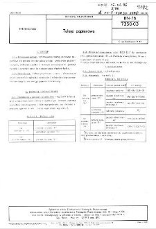 Tuleje papierowe BN-76/7350-03