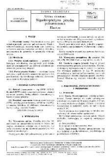 Włókna chemiczne - Wysokosprężysta przędza poliuretanowa - Elaston BN-76/7551-05