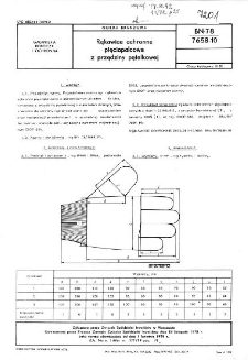 Rękawice ochronne pięciopalcowe z przędziny pętelkowej BN-78/7658-10