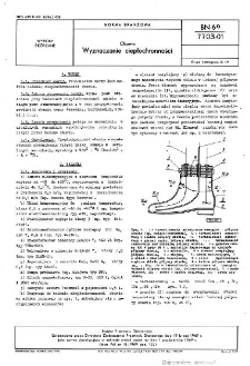 Obuwie - Wyznaczanie ciepłochronności BN-69/7703-01