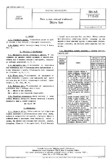 Skóry surowe zwierząt futerkowych - Skóry kun BN-68/7713-01