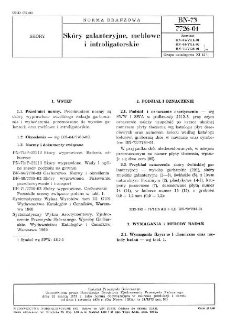 Skóry galanteryjne, meblowe i introligatorskie BN-73/7726-01