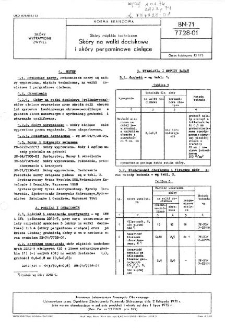 Skóry miękkie techniczne - Skóry na wałki dociskowe i skóry pergaminowe cielęce BN-71/7728-01