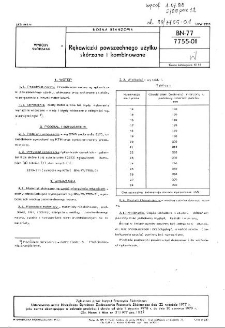 Rękawiczki powszechnego użytku skórzane i kombinowane BN-77/7755-01