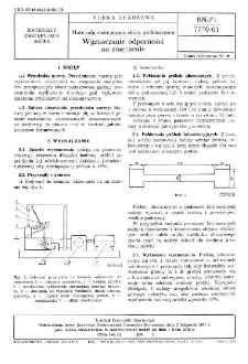 Materiały zastępujące skórę podeszwową - Wyznaczanie odporności na zmęczenie BN-71/7770-01