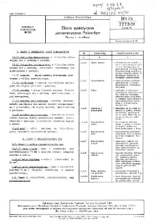 Skóra syntetyczna poromeryczna Polcorfam - Nazwy i określenia BN-76/7773-01 Arkusz 01