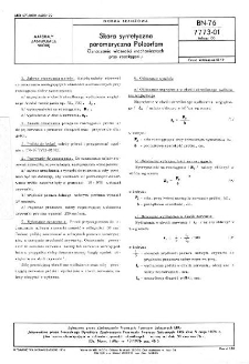 Skóra syntetyczna poromeryczna Polcorfam - Oznaczanie własności mechanicznych przy rozciąganiu BN-76/7773-01 Arkusz 06