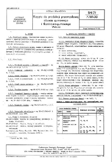 Kopyta do produkcji przemysłowej obuwia gumowego i tkaninowo-gumowego - Wielkości BN-71/7781-03