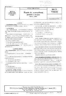 Kopyta do przemysłowej produkcji obuwia - Metody badań BN-77/7781-05