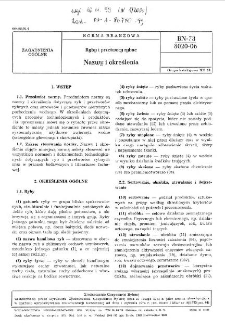 Ryby i przetwory rybne - Nazwy i określenia BN-73/8020-06