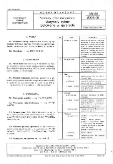 Przetwory rybne marynowane - Marynaty rybne gotowane w galarecie BN-80/8026-05