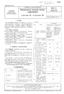 Witaminizowane mieszanki mleczno-węglowodanowe - Laktowit II i Laktowit III BN-71/8041-03