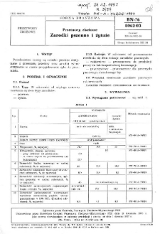 Przetwory zbożowe - Zarodki pszenne i żytnie BN-76/8062-03