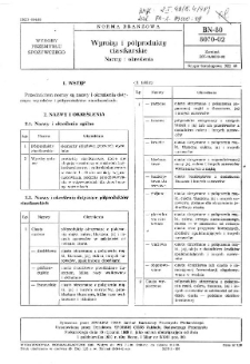 Wyroby i półprodukty ciastkarskie - Nazwy i określenia BN-80/8070-02