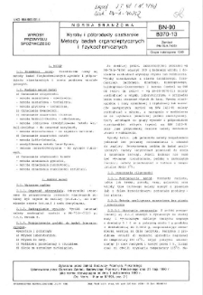 Wyroby i półprodukty ciastkarskie - Metody badań organoleptycznych i fizykochemicznych BN-90/8070-13