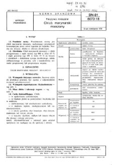 Pieczywo mieszane - Chleb marynarski mieszany BN-81/8073-18