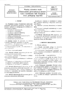 Wyroby cukiernicze trwałe - Oznaczanie procentowej zawartości nadzienia lub korpusu oraz pokrywy wyrobu BN-77/8090-11