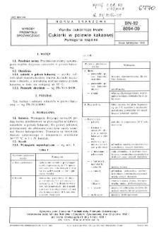 Wyroby cukiernicze trwałe - Cukierki w polewie kakaowej - Wymagania wspólne BN-82/8094-09